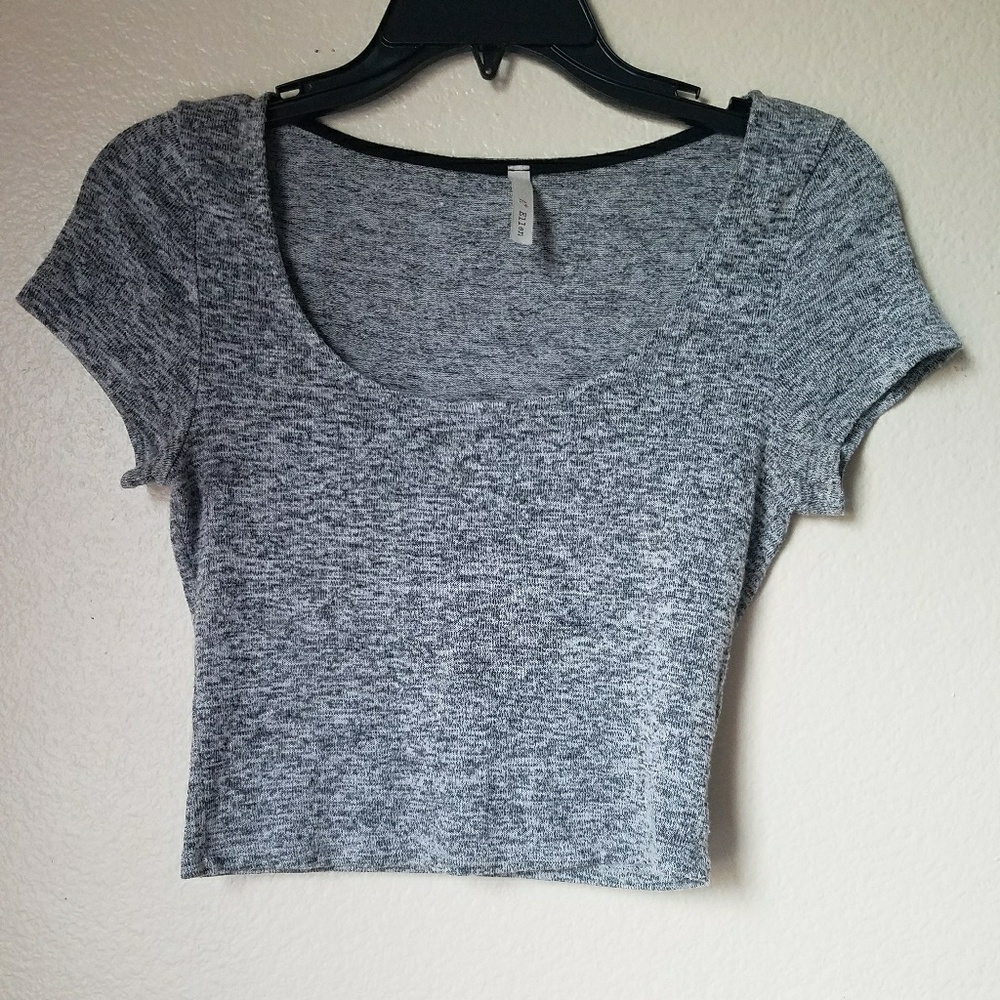Grey crop top